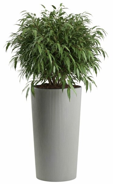 PLASTOVÝ KVETINÁČ URBANIKA ECO 57X29,5 CM SIVÁ