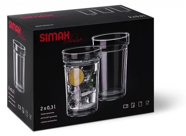SIMAX POHÁR S DVOJITOU STENOU 200ML SADA 2 KS