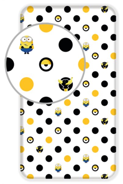 Bavlnená plachta 90 × 200 cm – Mimoni 2 "Banana"
