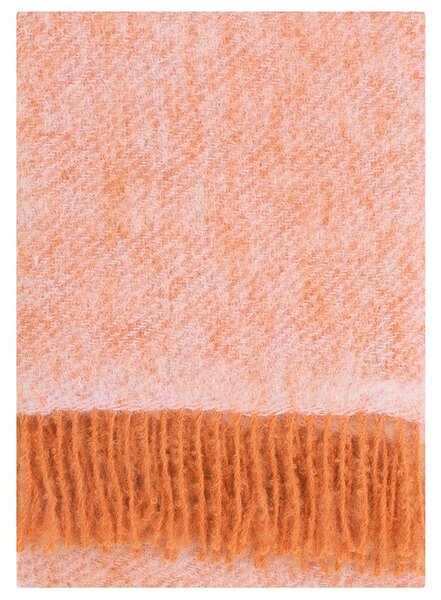 Mohérová deka Revontuli 130x170, ružovo-oranžová