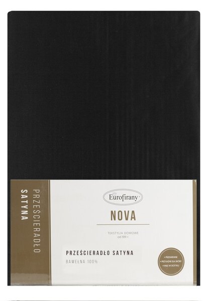 MAKOSATÉNOVÉ PRESTIERADLO NOVA 160X210 CM ČIERNE