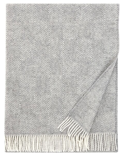 Lapuan Kankurit Vlnená deka Maria 130x180, sivo-biela