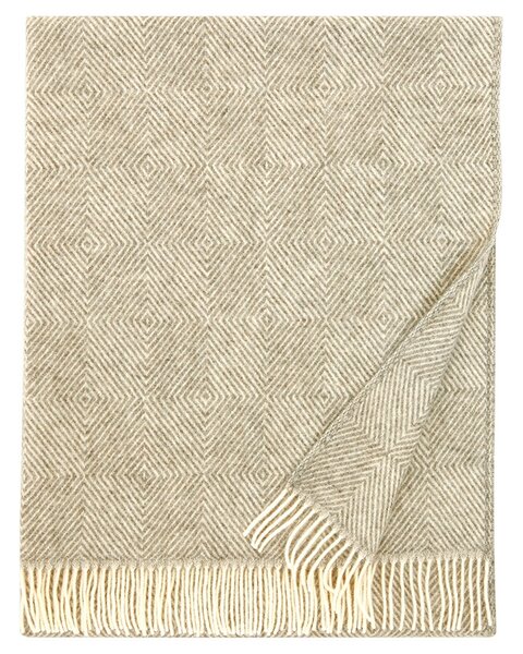 Lapuan Kankurit Vlnená deka Maria 130x180, hnedo-biela