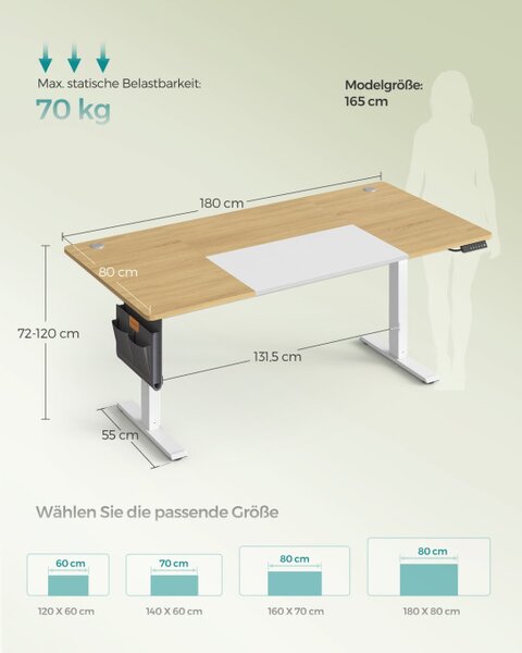 Elektrický výškovo nastaviteľný stôl LSD028YD02
