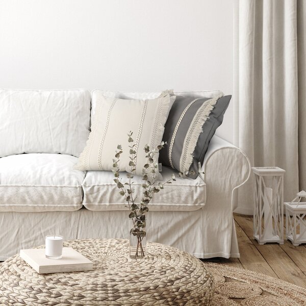 DEKORAČNÁ OBLIEČKA NA VANKÚŠ BOHO1 45X45 CM BÉŽOVÁ