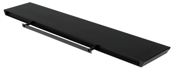 Nástenná polica 120 cm čierna P-026 BK