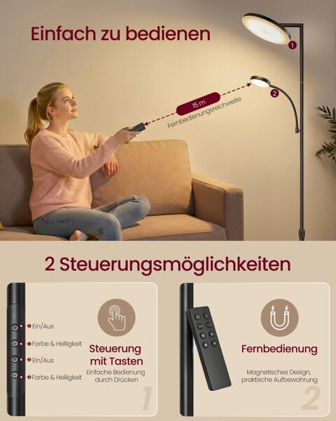 LED stojacia lampa LFL028BD02