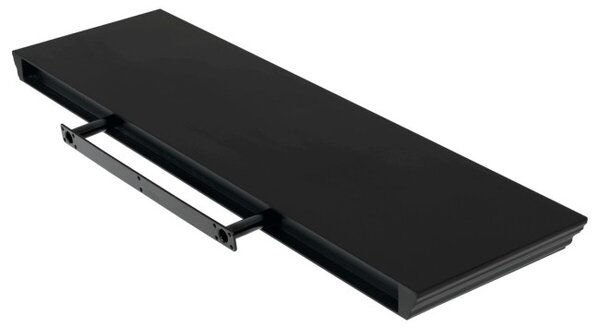 Nástenná polica 80 cm čierna P-025 BK