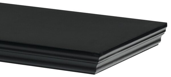 Nástenná polica 120 cm čierna P-026 BK