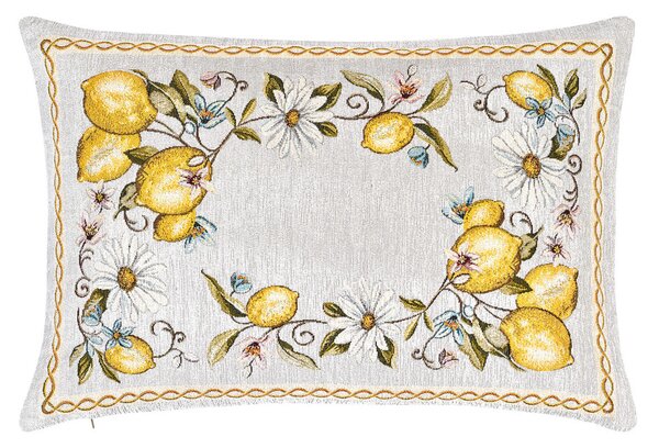 Gobelínová obliečka na vankúš Citróny Chenille IT117 Farba Viacfarebná Rozmery 42x42 cm