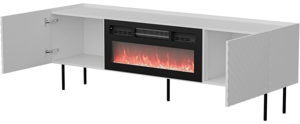 MEBLINE Komoda RTV s krbom TESSI 180 EF biela