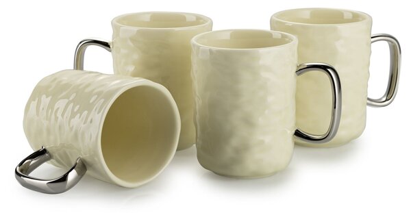 Čajový/kávový set Selena Silver Cream