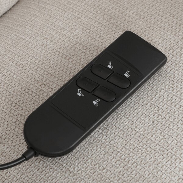 Polohovacie kreslo béžové, elektrické TV-L8963 CRM2