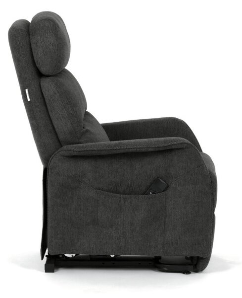 Polohovacie kreslo sivé, elektrické TV-L8960 GREY2