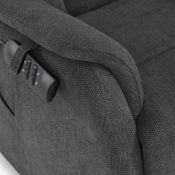 Polohovacie kreslo sivé, elektrické TV-L8963 GREY2