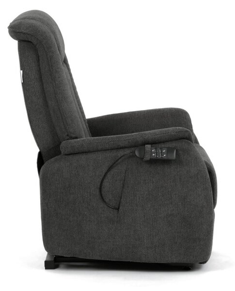 Polohovacie kreslo sivé, elektrické TV-L8963 GREY2
