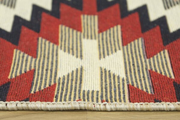 Obojstranný koberec / behúň Kilim Gold Aztecki Etno Romby viacfarebný