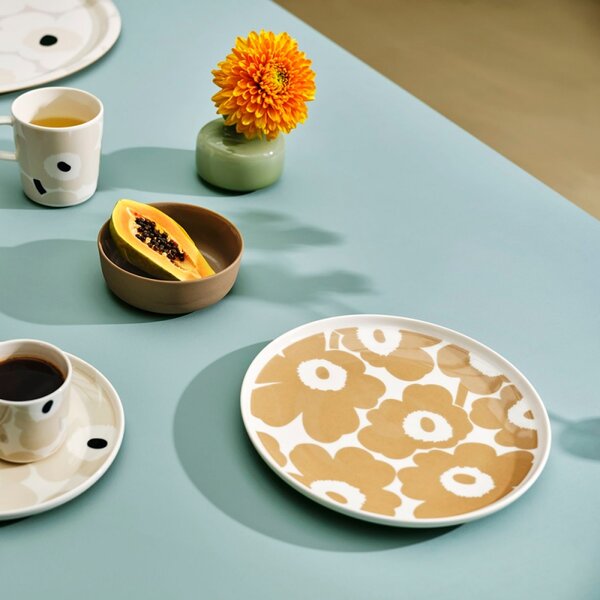 Marimekko Tanier Oiva Unikko 25cm, béžový