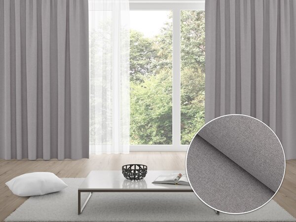 Biante 100% zatemňovací záves Blackout BKR-503 Sivý režný - šírka 140 cm 140x140 cm