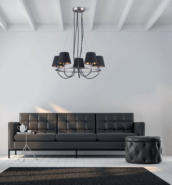 Italux MD38999 / 5 závesné stropné svietidlo Terry 5x40W | E14