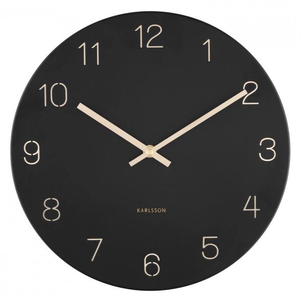 Nástenné hodiny Charm Black 30cm