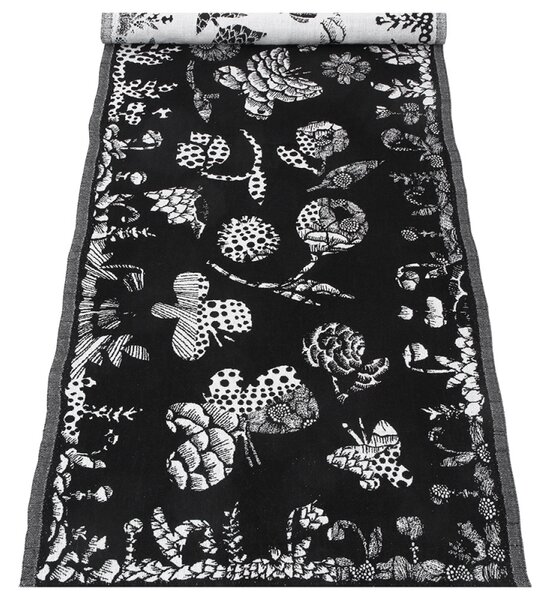 Lapuan Kankurit Behúň Aamos 48x150, čierno-biely