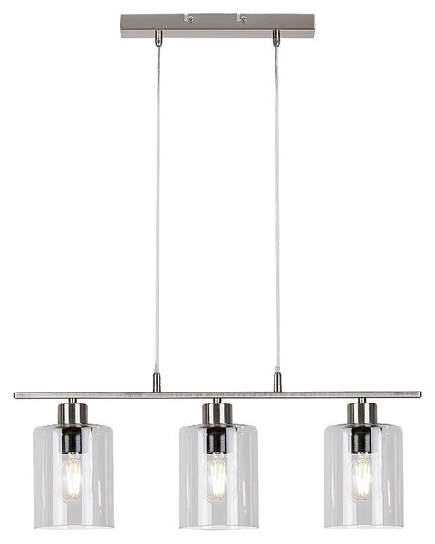 Rabalux 3580 závesné stropné svietidlo Miroslaw 3x40W | E27 - chróm, číra