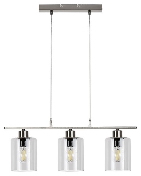 Rabalux 3580 závesné stropné svietidlo Miroslaw 3x40W | E27 - chróm, číra