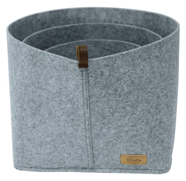 Sivý textilný organizér Wenko Felt, 30 x 18 cm