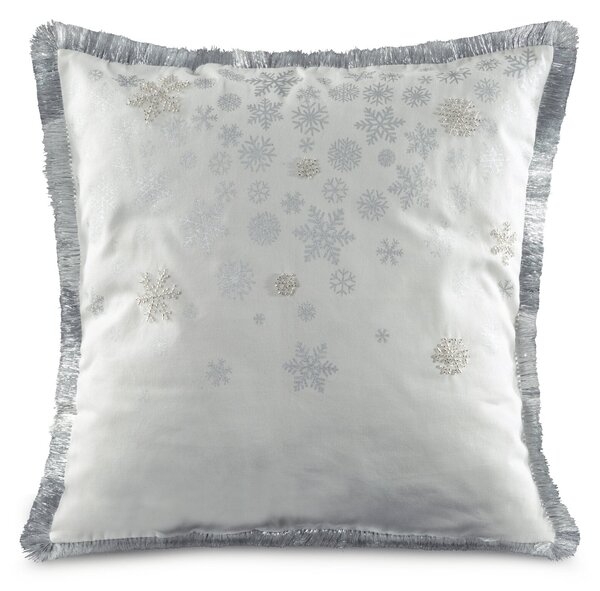 VIANOČNÁ DEKORAČNÁ OBLIEČKA NA VANKÚŠ HOLLY 45X45 CM BIELA