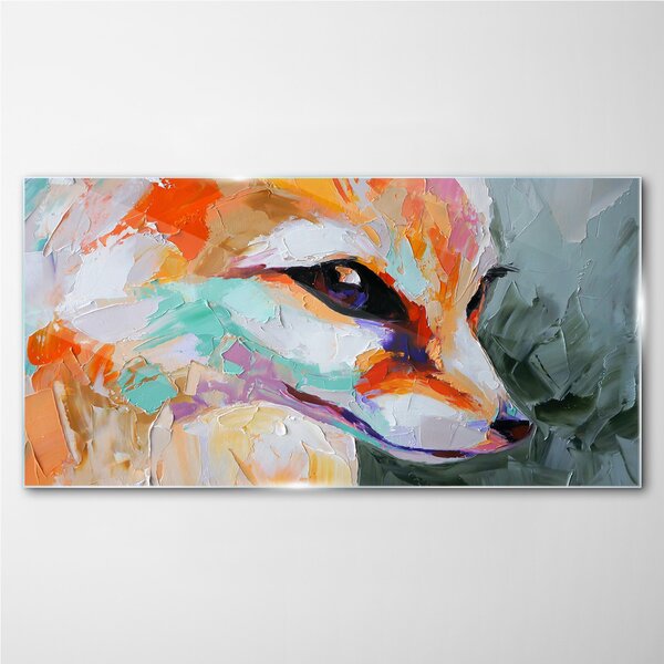 Obraz na skle Abstrakcie zvieracie líška