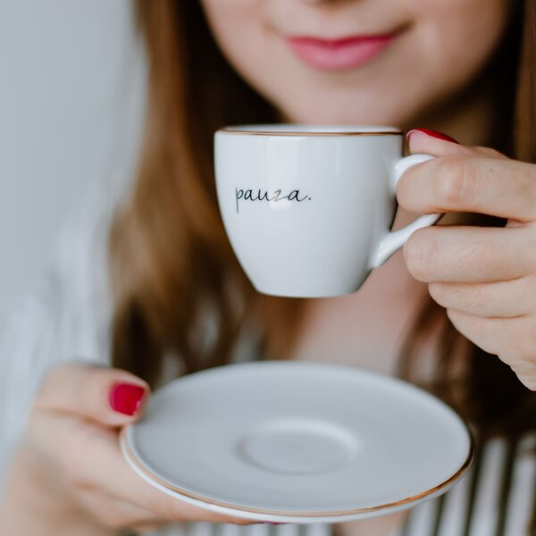 Šálka na espresso s podšálkou Pauza 90 ml, 0,09 l