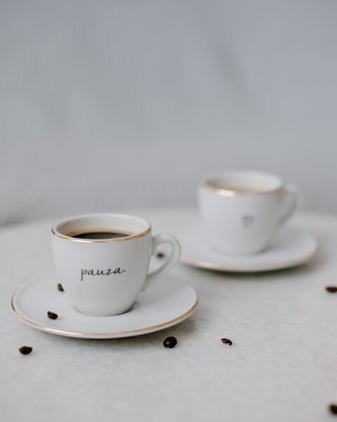 Šálka na espresso s podšálkou Pauza 90 ml, 0,09 l