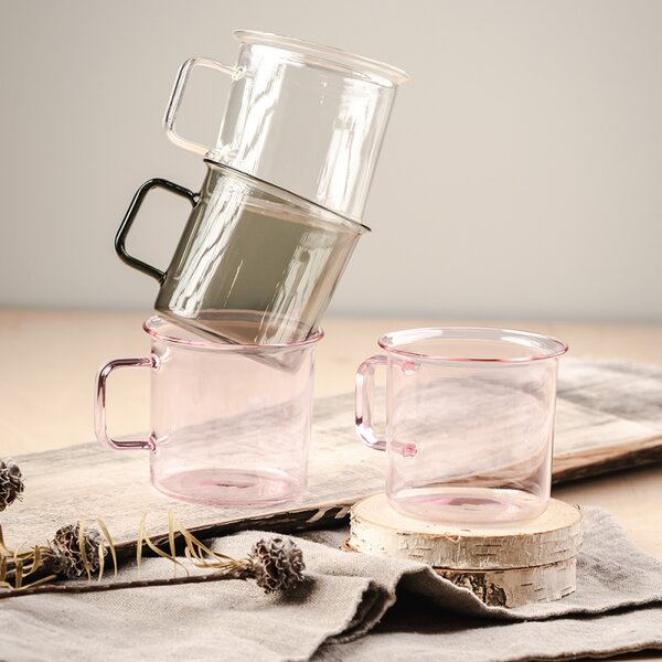 Muurla Hrnček Glass 0,35l, sivý