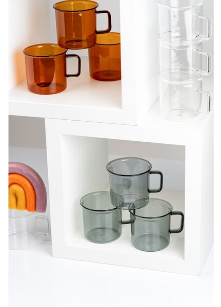 Muurla Hrnček Glass 0,35l, jantárový