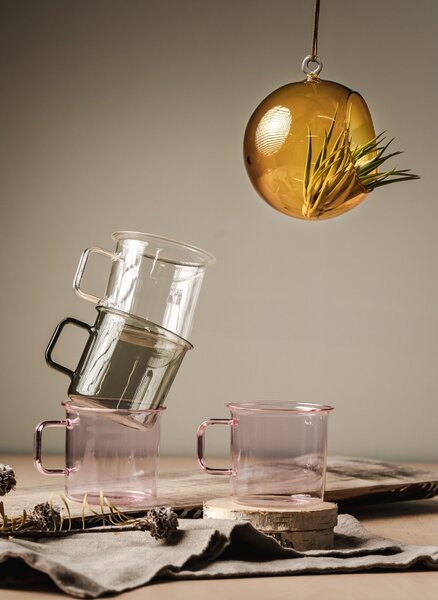 Muurla Hrnček Glass 0,35l, sivý
