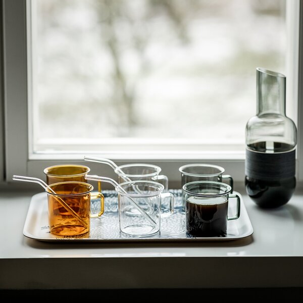 Muurla Hrnček Glass 0,35l, jantárový