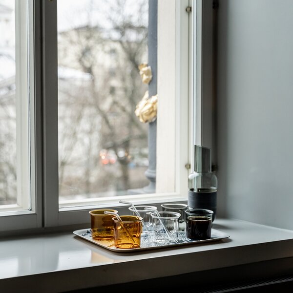 Muurla Hrnček Glass 0,35l, jantárový