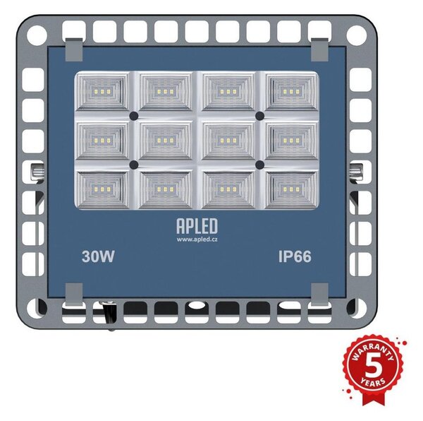 APLED APLED - LED Vonkajší reflektor PRO LED/30W/230V IP66 3000lm 6000K AP0043 + záruka 3 roky zadarmo