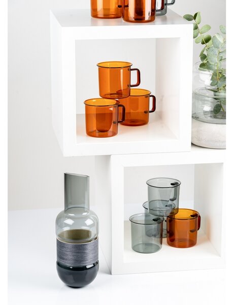 Muurla Hrnček Glass 0,35l, jantárový