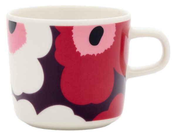 Marimekko Hrnček Oiva Unikko 0,2l, slivkovo-brusnicový