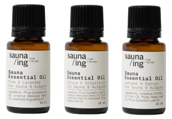 Set vôní do sauny sauna/ing 3x15ml / darčekový box