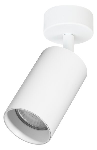 Bodové svietidlo Pipe, 1x biele kovové tienidlo, w