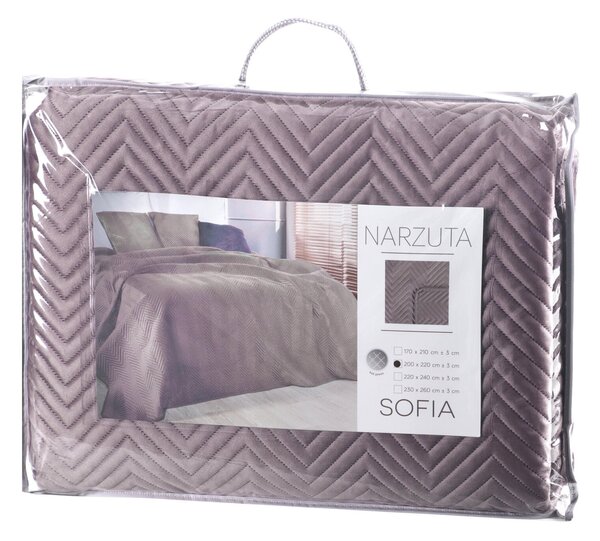 PREHOZ NA POSTEĽ SOFIA 170X210 CM PÚDROVO RUŽOVÝ