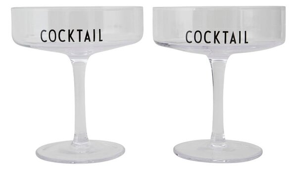 Súprava 2 koktailových pohárov Design Letters Cocktail
