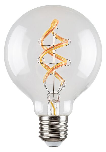 Rabalux LED špirálová filamentová žiarovka G95 RGB 4W/E27/300Lm/2700K/Dim