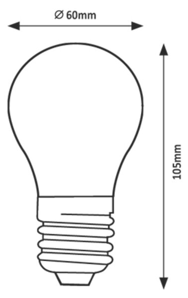 Rabalux LED špirálová filamentová žiarovka A60 4W/E27/300Lm/2700K+RGB/Dim