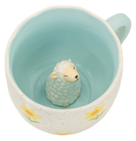 Modrý/krémový porcelánový hrnček 350 ml Surprise Sheep – Sass & Belle