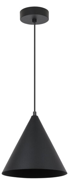 Závesné svietidlo Soho, 1x čierne kovové tienidlo, (fi 25cm)