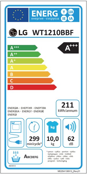 LG WT1210BBF WT1210BBF.APBQKCZ + darčeková poukážka do Teta drogéria WT1210BBF.APBQKCZ - Pracia veža práčka + sušička